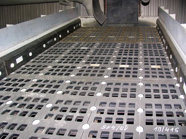 Gummisieb, industriell
